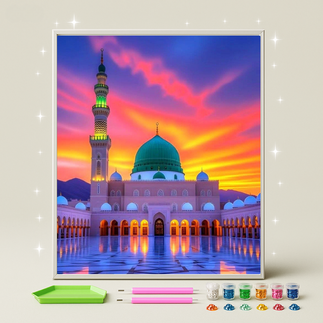 المسجد النبوي الشريف · طقم رسم بالماس