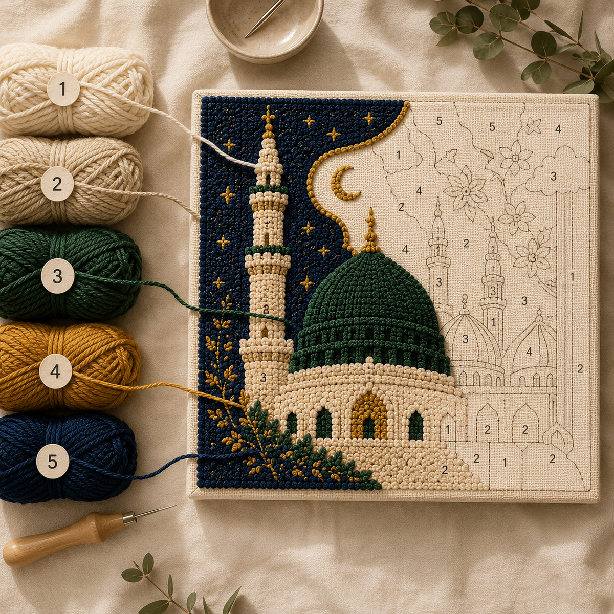 قط الصحراء · طقم تطريز