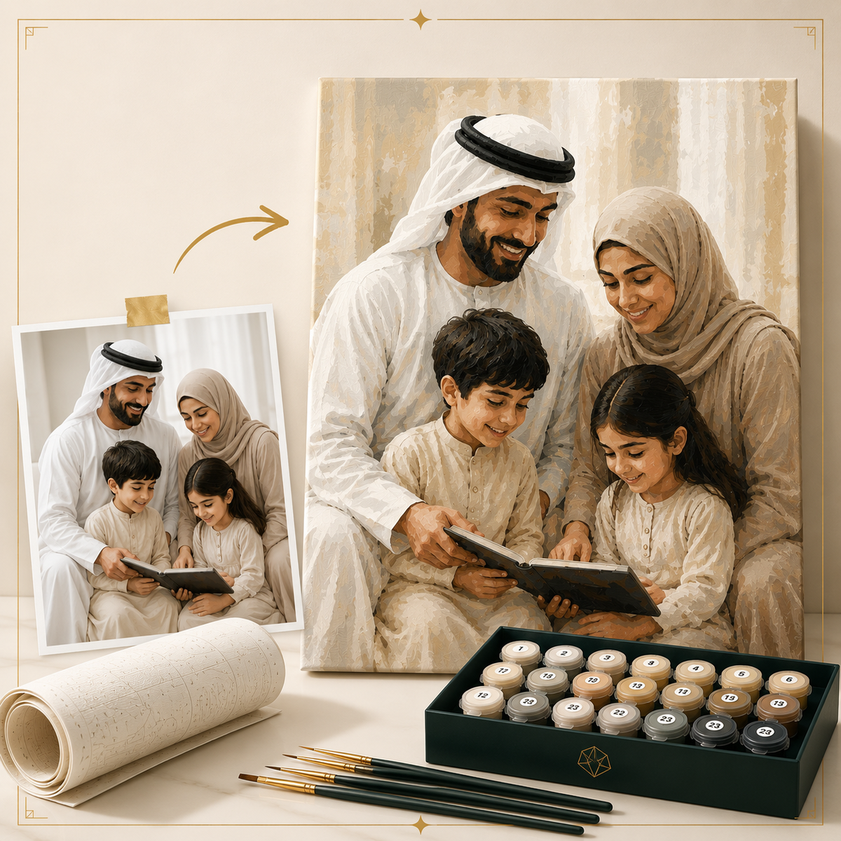 لوحة بتصميمكم الخاص