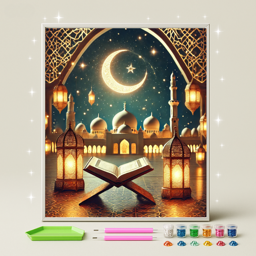 ليالي المسجد · طقم رسم بالماس