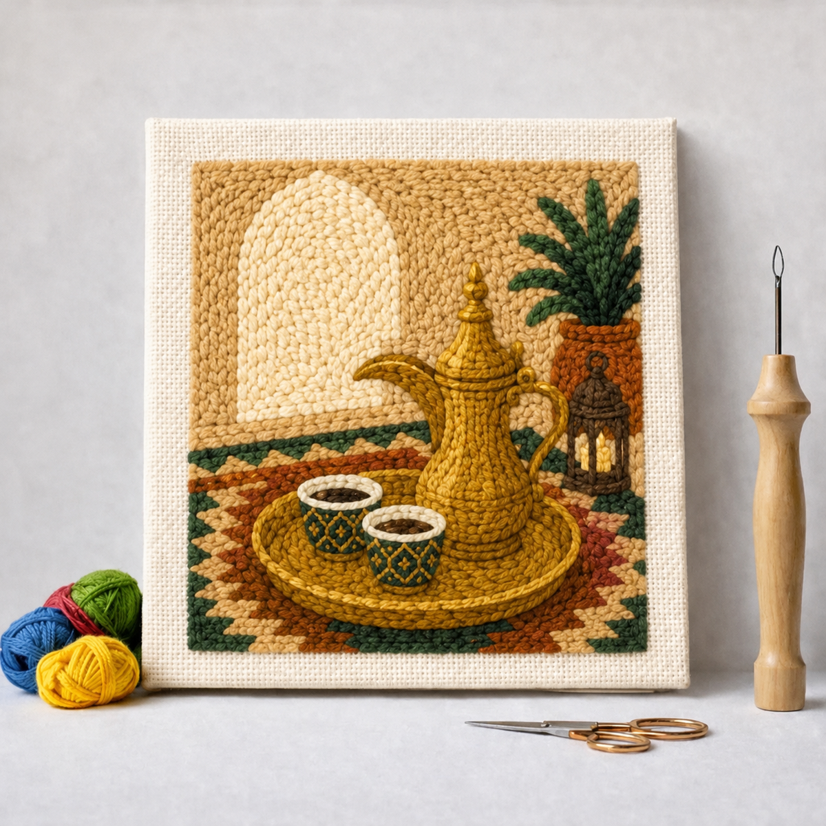 ضيافة عربية · طقم تطريز