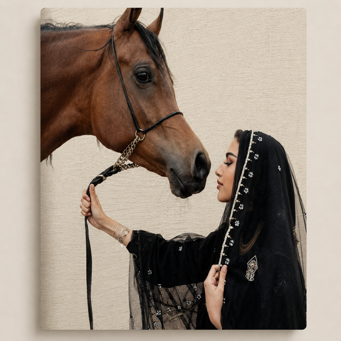 المرأة والحصان