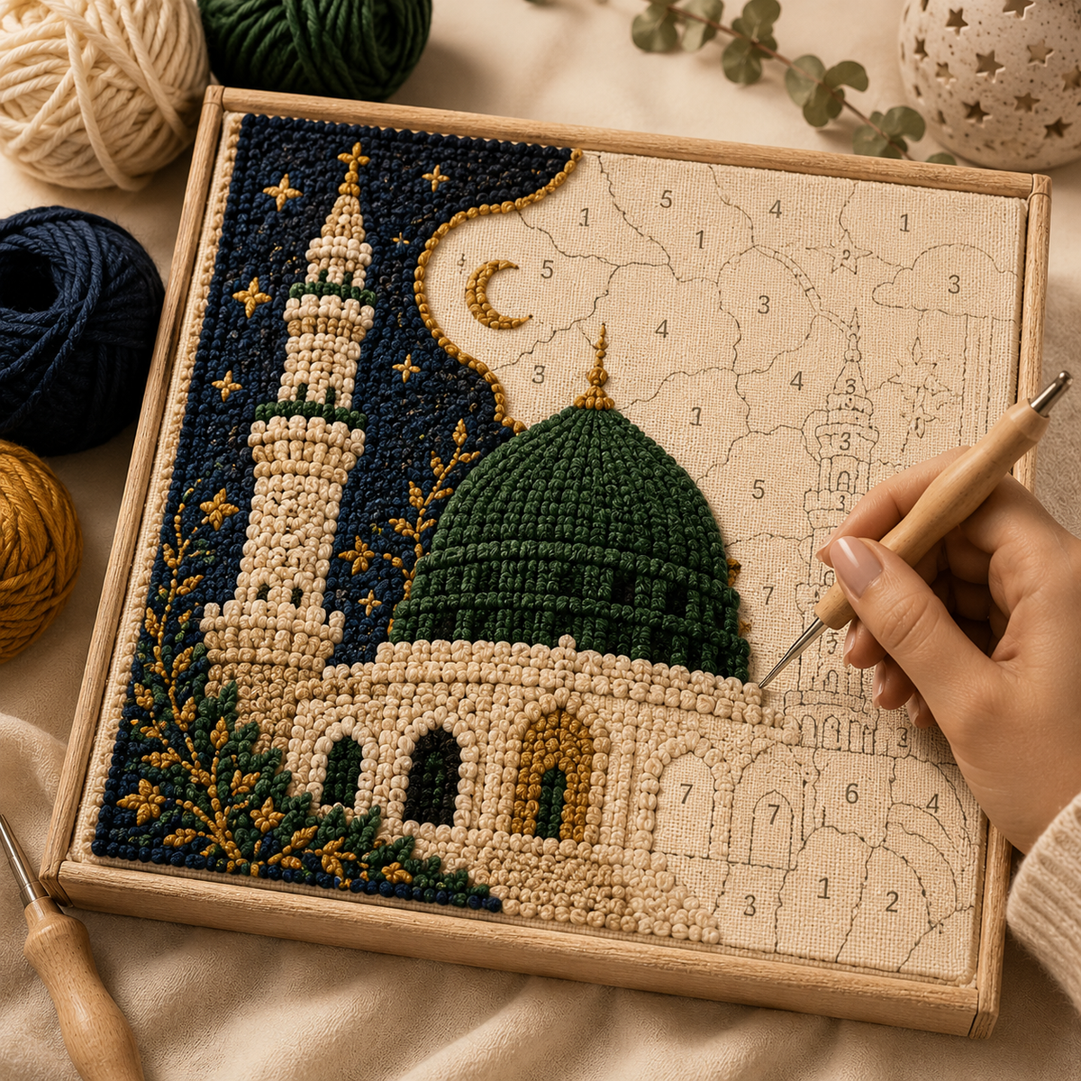 طقم تطريز بتصميمكم الخاص