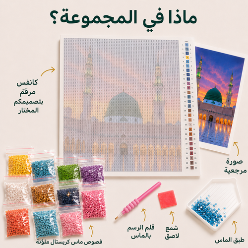 الببغاء الأحمر · طقم رسم بالماس