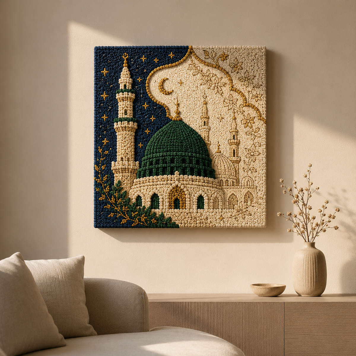 قط المرج · طقم تطريز