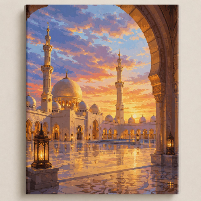 المسجد الكبير عند الغروب