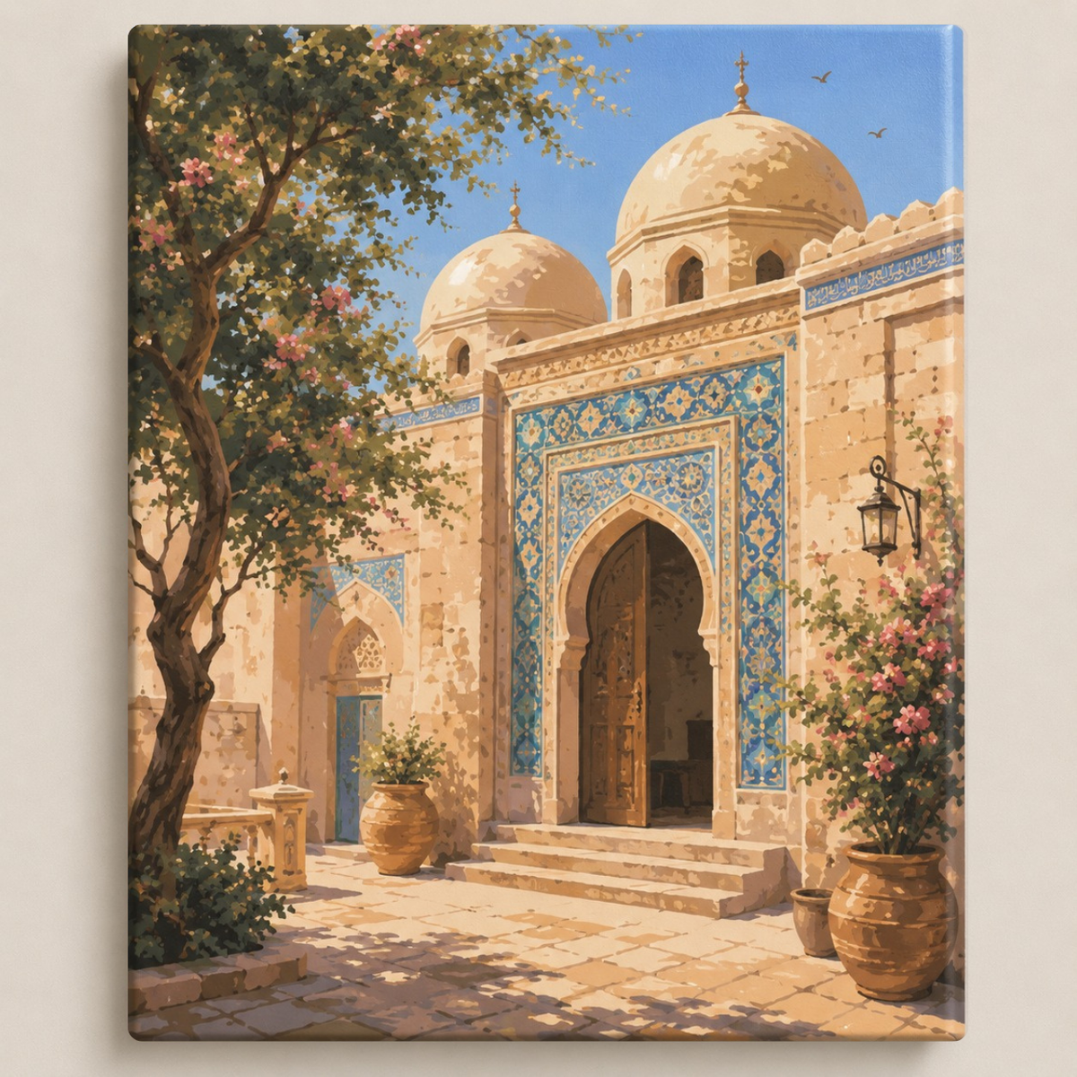 فناء المسجد الهادئ