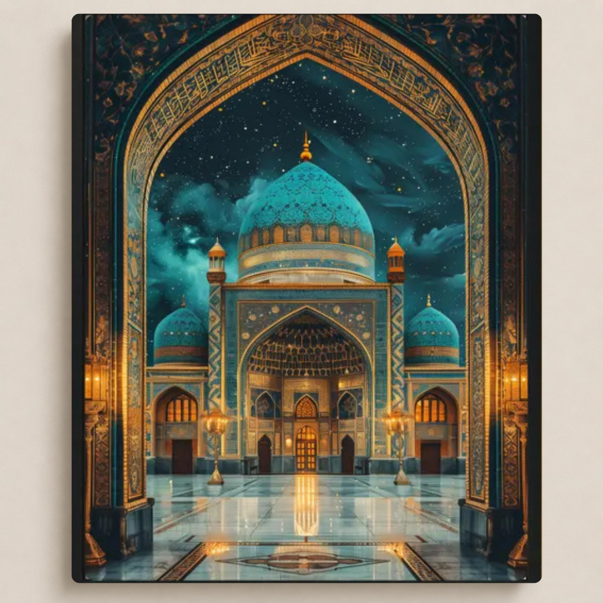 المسجد الأزرق ليلاً
