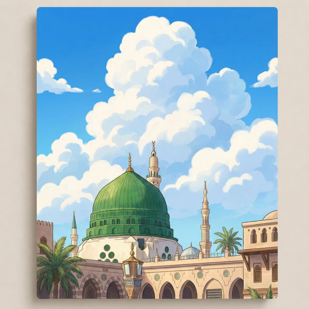 القبة الخضراء والسحاب
