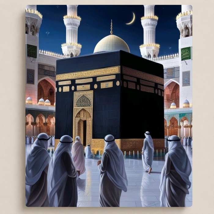 حجّاج عند الكعبة
