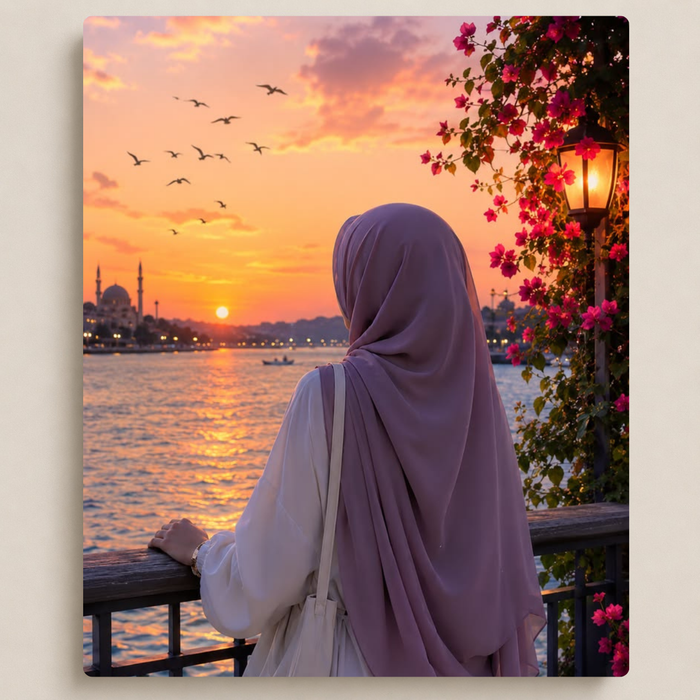 غروب على البحر