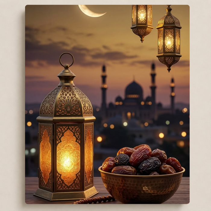 فانوس رمضان والتمر