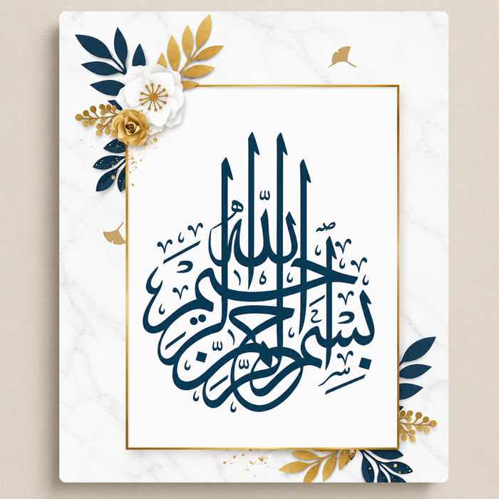 بسم الله على الرخام