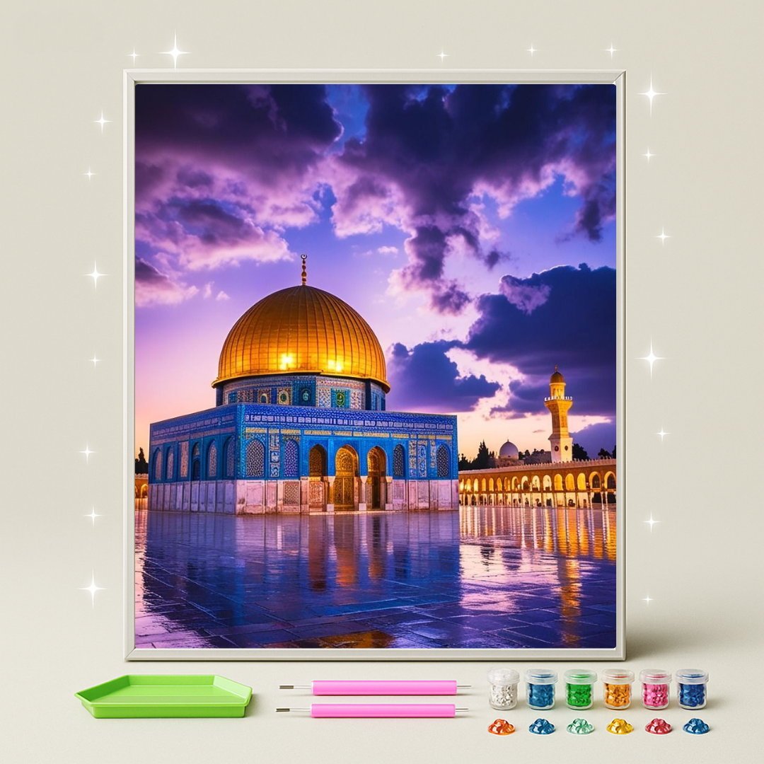 قبة الصخرة · طقم رسم بالماس