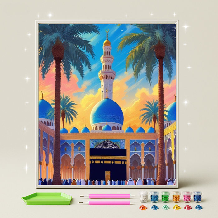 مسجد النخيل · طقم رسم بالماس