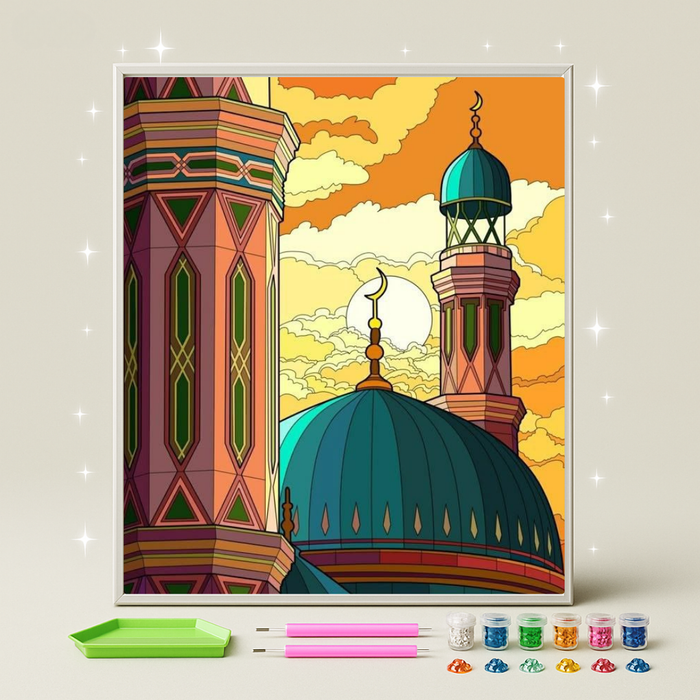 مآذن المدينة · طقم رسم بالماس