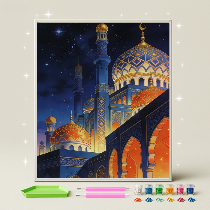 المسجد الذهبي · طقم رسم بالماس
