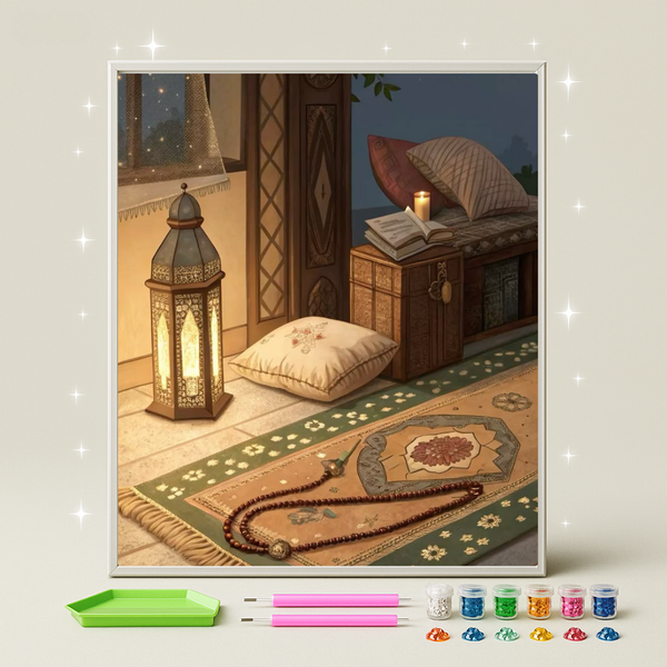 ركن السكينة · طقم رسم بالماس