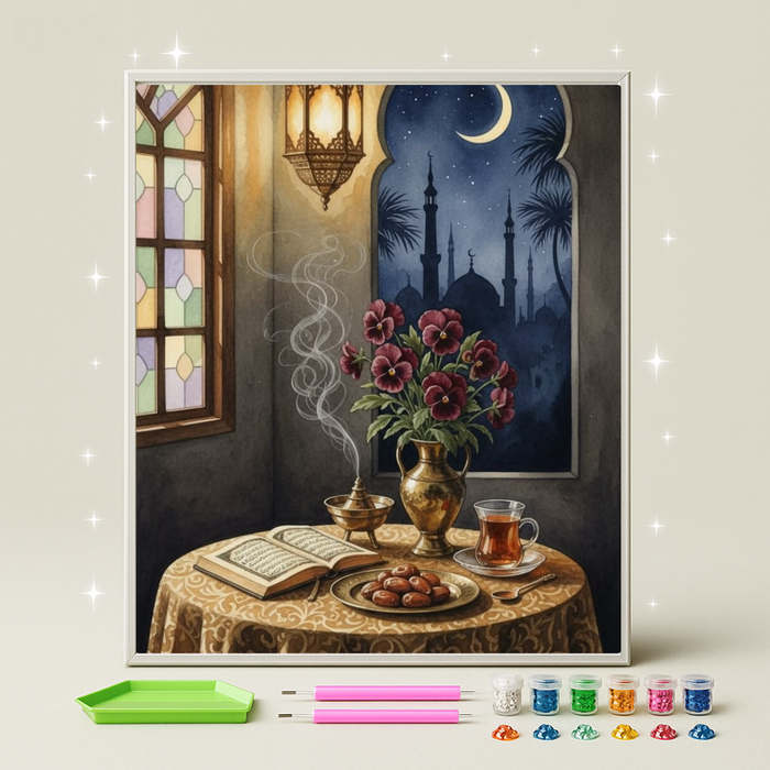 مساء رمضان · طقم رسم بالماس