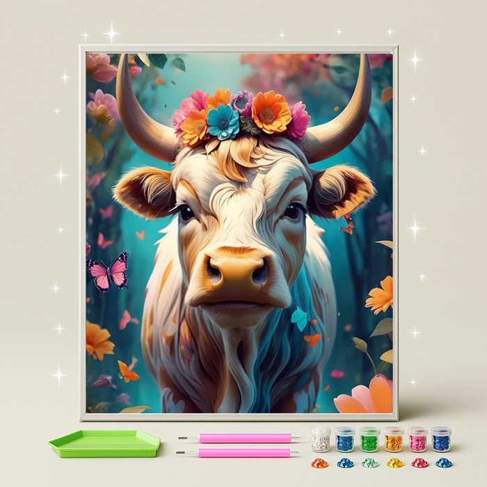 بقرة الربيع · طقم رسم بالماس