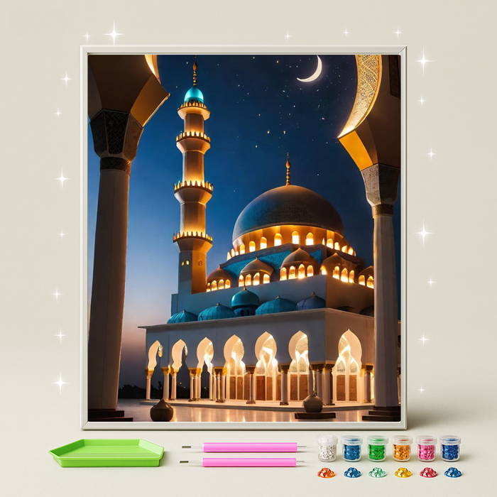 مسجد الهلال · طقم رسم بالماس