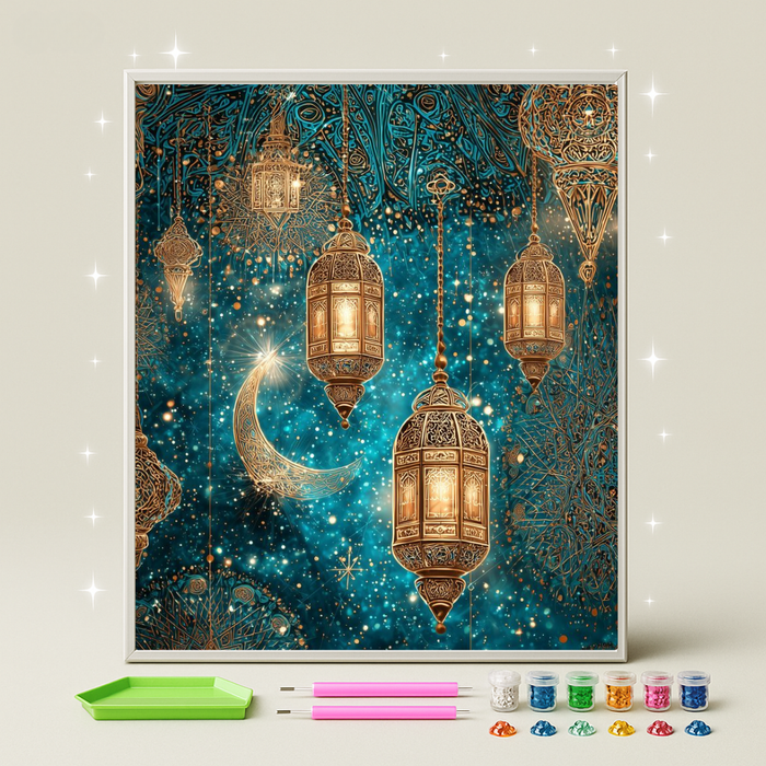 فوانيس الليل · طقم رسم بالماس