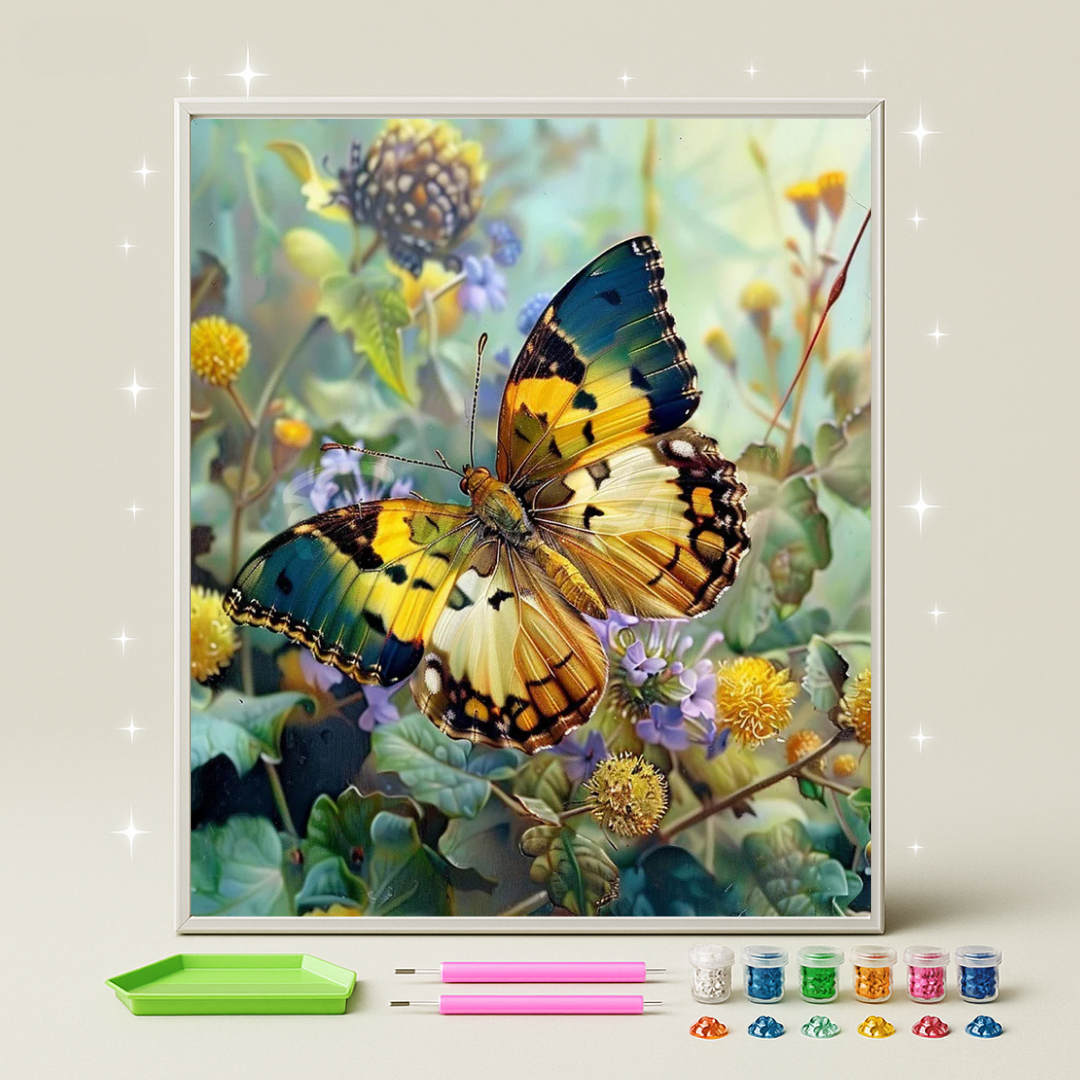 فراشة البرية · طقم رسم بالماس
