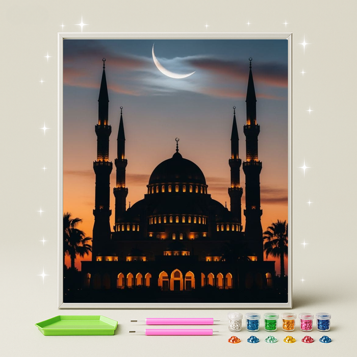 المسجد الأزرق · طقم رسم بالماس
