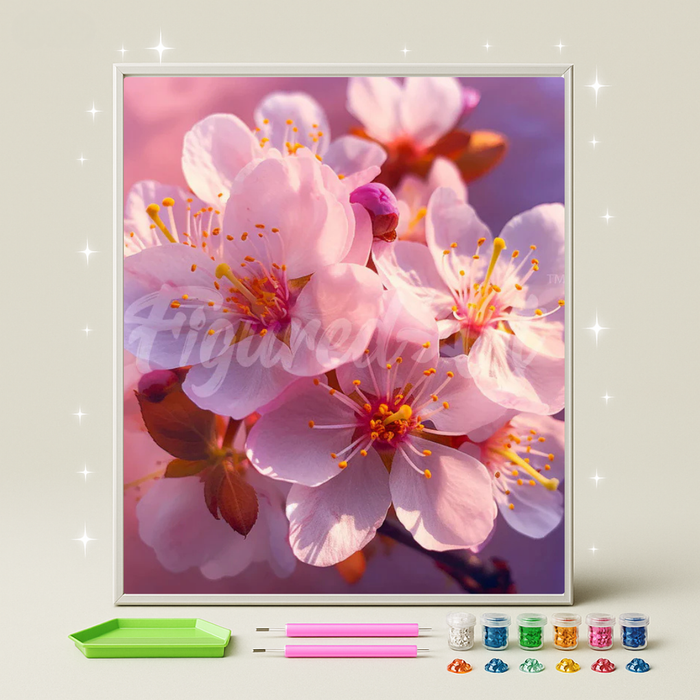 زهر الكرز · طقم رسم بالماس