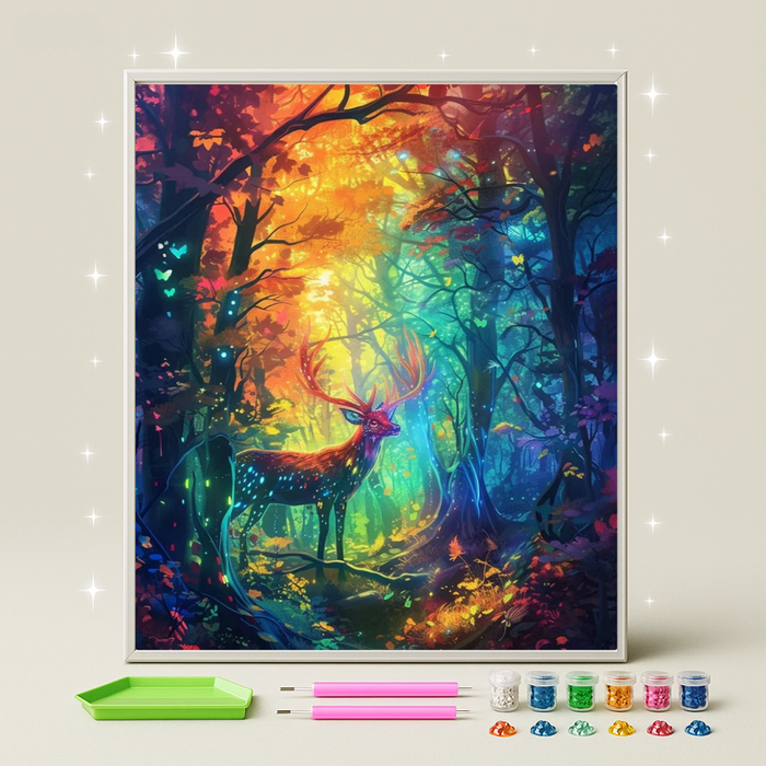 غابة السحر · طقم رسم بالماس