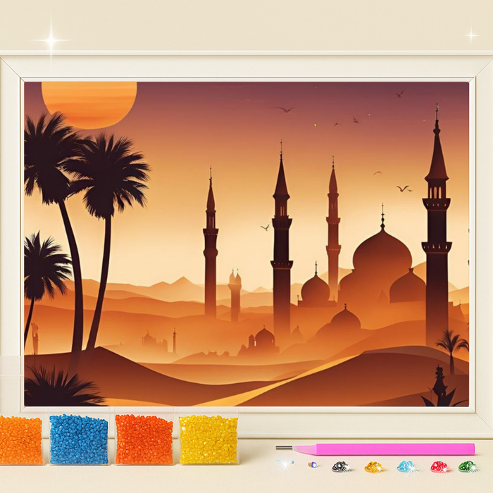 صحراء المسجد · طقم رسم بالماس
